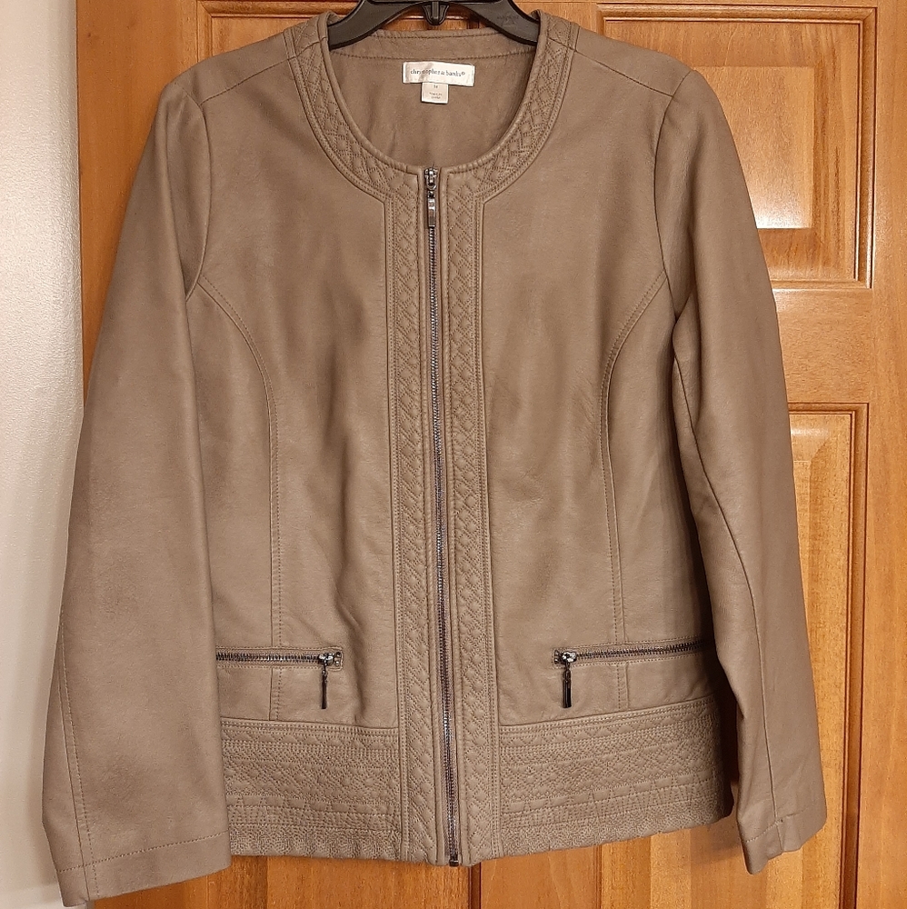 Christopher & Banks Faux Leather Jacket